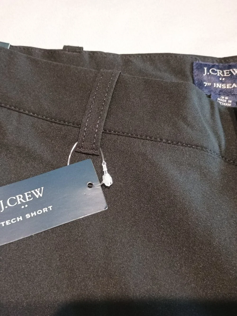 Men's J Crew Tech Shorts - Black - 32
